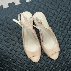 Cole Haan Maya peep toe sling back size 6 leather